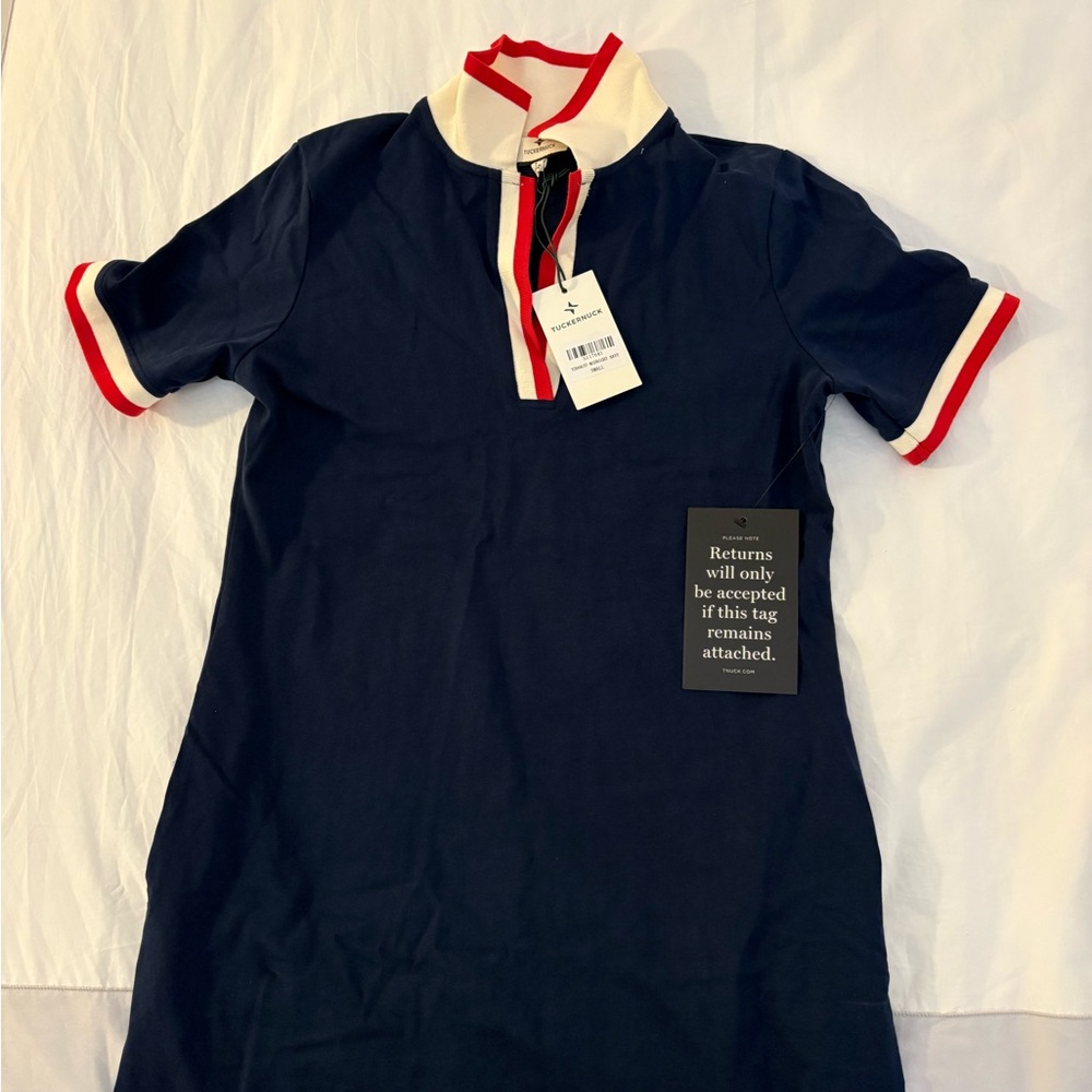 Tuckernuck Hutton polo dress navy size Small / tags on / never worn